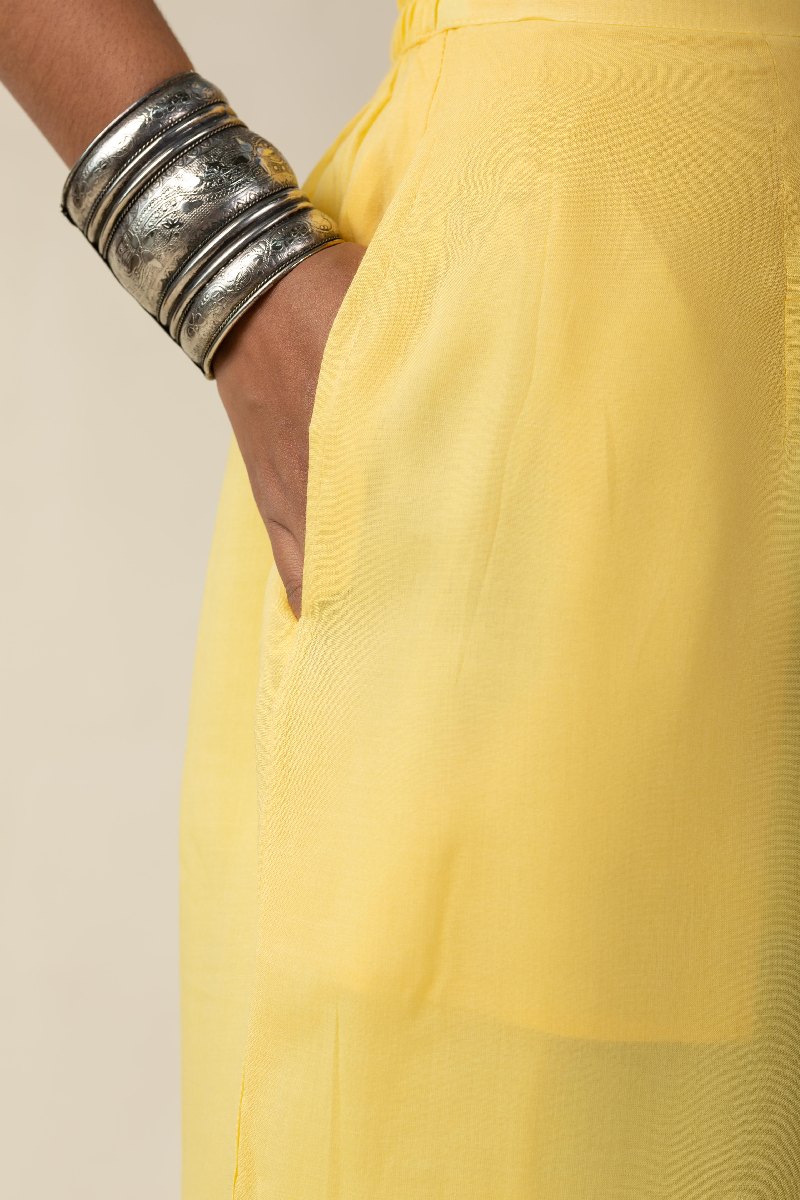 Image for Kusvaa Plz003 Arshiy Muslin Palazzo Closeup