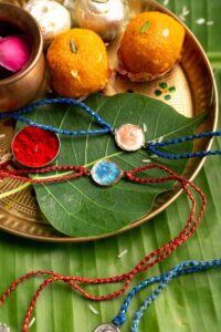 Image for Kusvaa Rak001 Gaurika Handmade Rakhi Set Of Two Featured