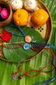 Image for Kusvaa Rak001 Gaurika Handmade Rakhi Set Of Two Front