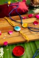 Image for Kusvaa Rak002 Janaki Handmade Rakhi Set Of Two Closeup
