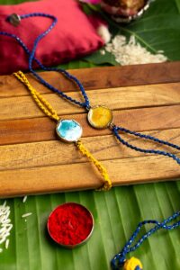 Image for Kusvaa Rak002 Janaki Handmade Rakhi Set Of Two Featured