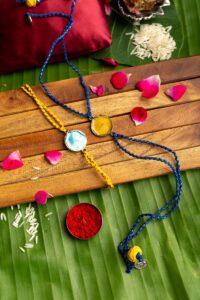 Image for Kusvaa Rak002 Janaki Handmade Rakhi Set Of Two Front