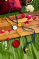 Image for Kusvaa Rak002 Janaki Handmade Rakhi Set Of Two Front