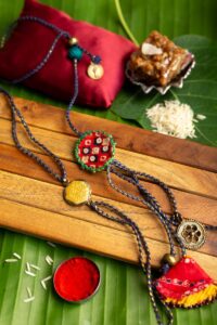 Image for Kusvaa Rak003 Gaurika Handmade Rakhi Featured