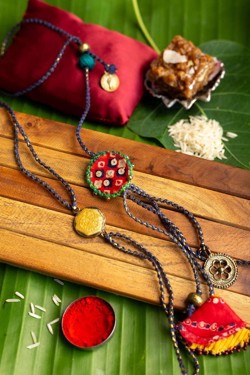 Image for Kusvaa Rak003 Gaurika Handmade Rakhi Featured