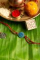 Image for Kusvaa Rak004 Laxmi Handmade Rakhi Front