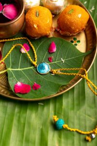 Image for Kusvaa Rak005 Krishna Handmade Rakhi Featured