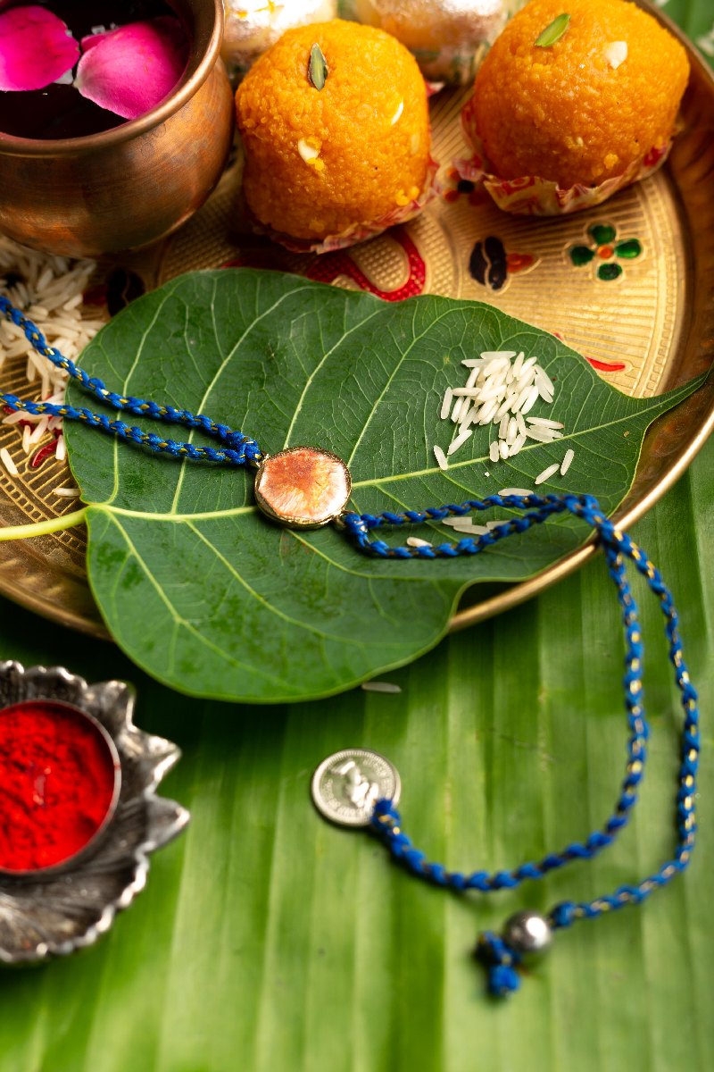 Image for Kusvaa Rak006 Khushi Handmade Rakhi Front