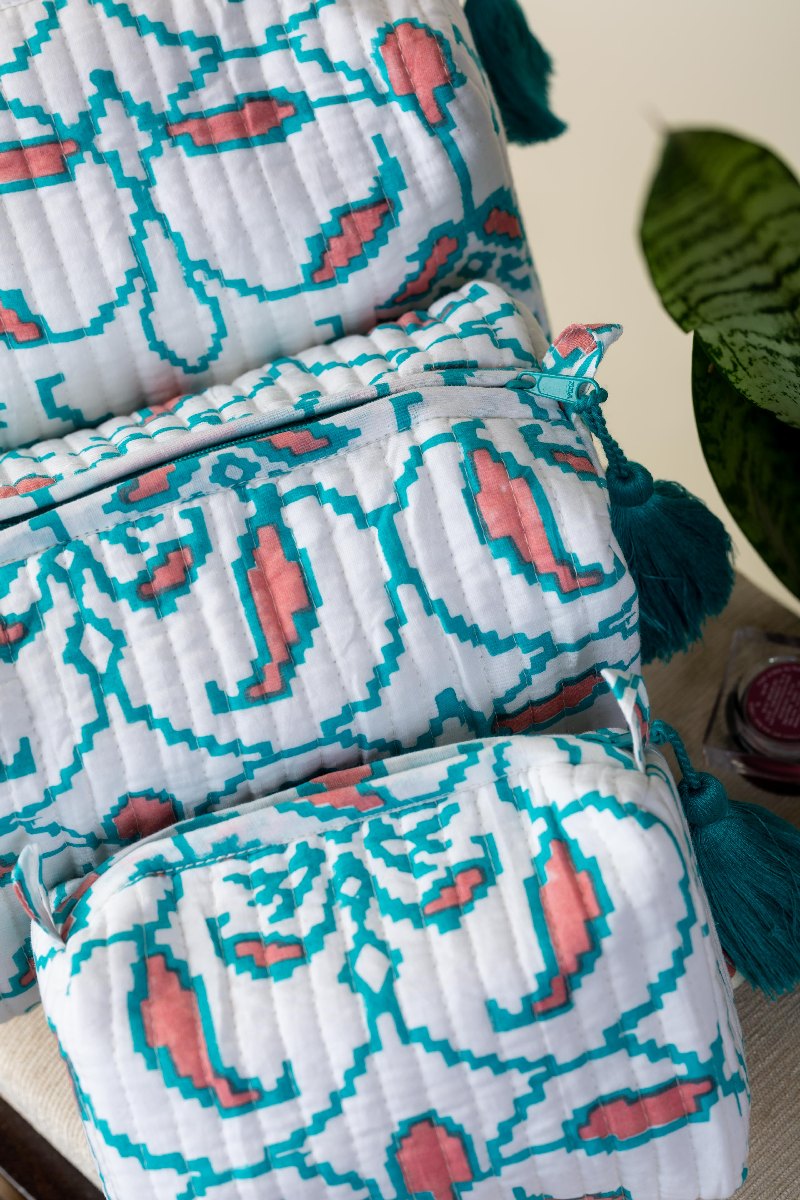 Image for Kusvaa Ubg014 Nirvan Toiletry Pouch Set Of 3 Side