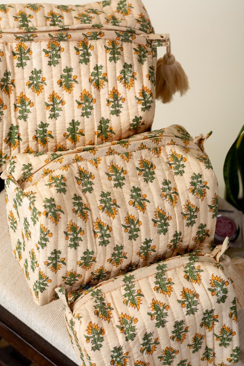 Image for Kusvaa Ubg016 Usha Toiletry Pouch Set Of 3 Sitting