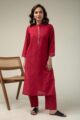 Image for Kusvaa Wkr176 Arnita Handloom Cotton Kurta Front