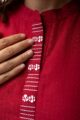 Image for Kusvaa Wkr176 Arnita Handloom Cotton Kurta Sitting