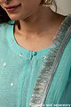Image for Kusvaa Wkr178 Maya Chanderi Straight Fit Kurta Closeup