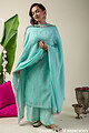 Image for Kusvaa Wkr178 Maya Chanderi Straight Fit Kurta Side