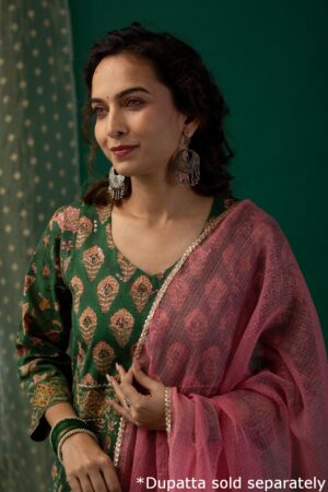Image for Kusvaa Wkr181 Suhani Cotton Handblock Kurta Featured