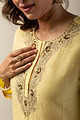 Image for Kusvaa Wkr185 Arshiya Chanderi Straight Fit Kurta Back