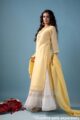 Image for Kusvaa Wkr185 Arshiya Chanderi Straight Fit Kurta Closeup 6