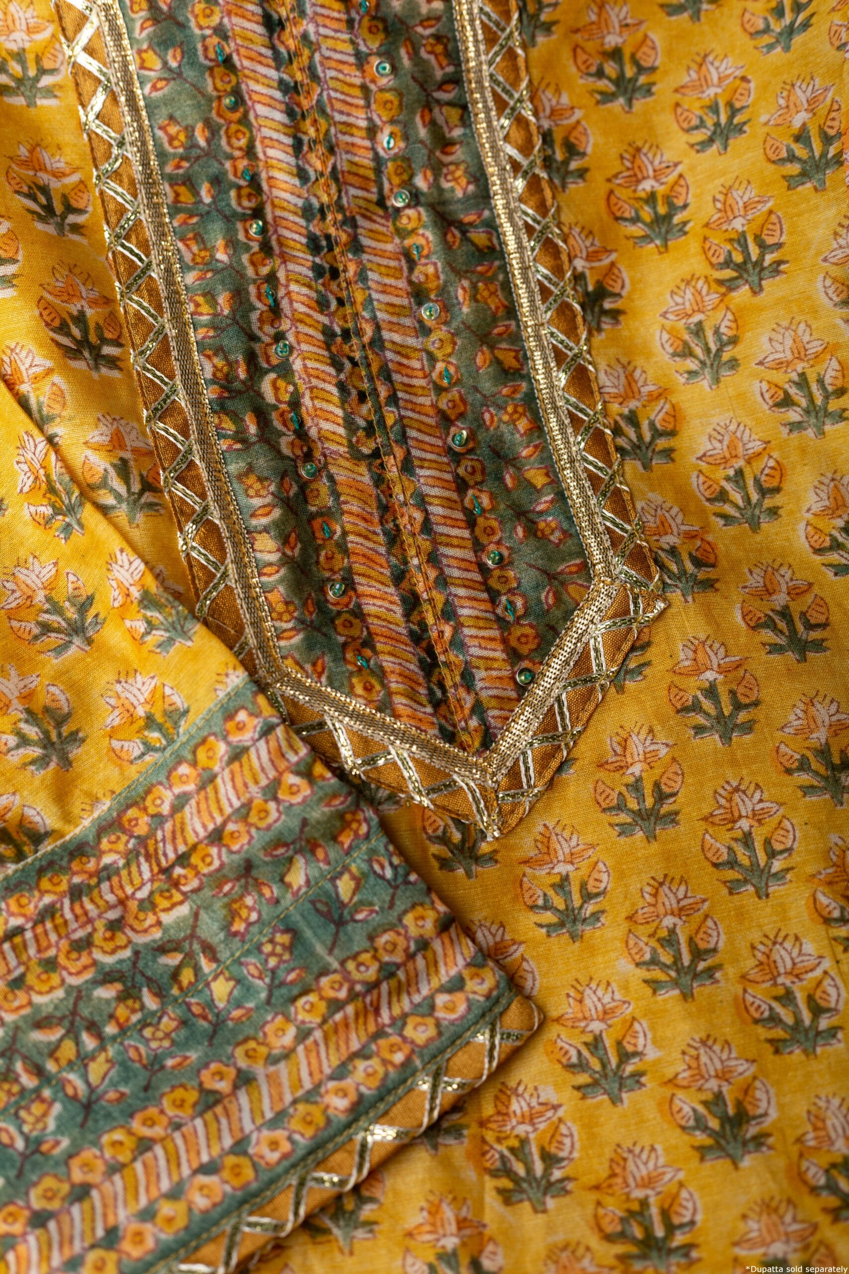 Image for Kusvaa Wkr192 Aarin Chanderi Straight Fit Kurta Sleeves