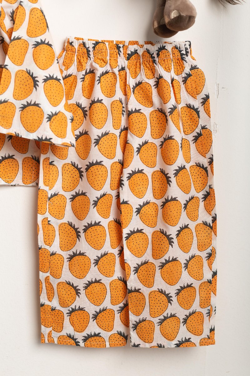 Image for Kusvaa Byw048 Aakav Cotton Kids Lounge Wear Closeup 2
