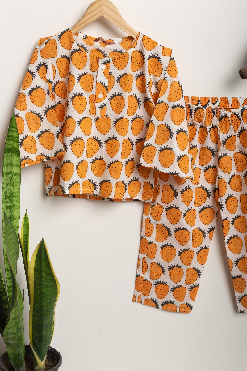 Image for Kusvaa Byw048 Aakav Cotton Kids Lounge Wear Closeup