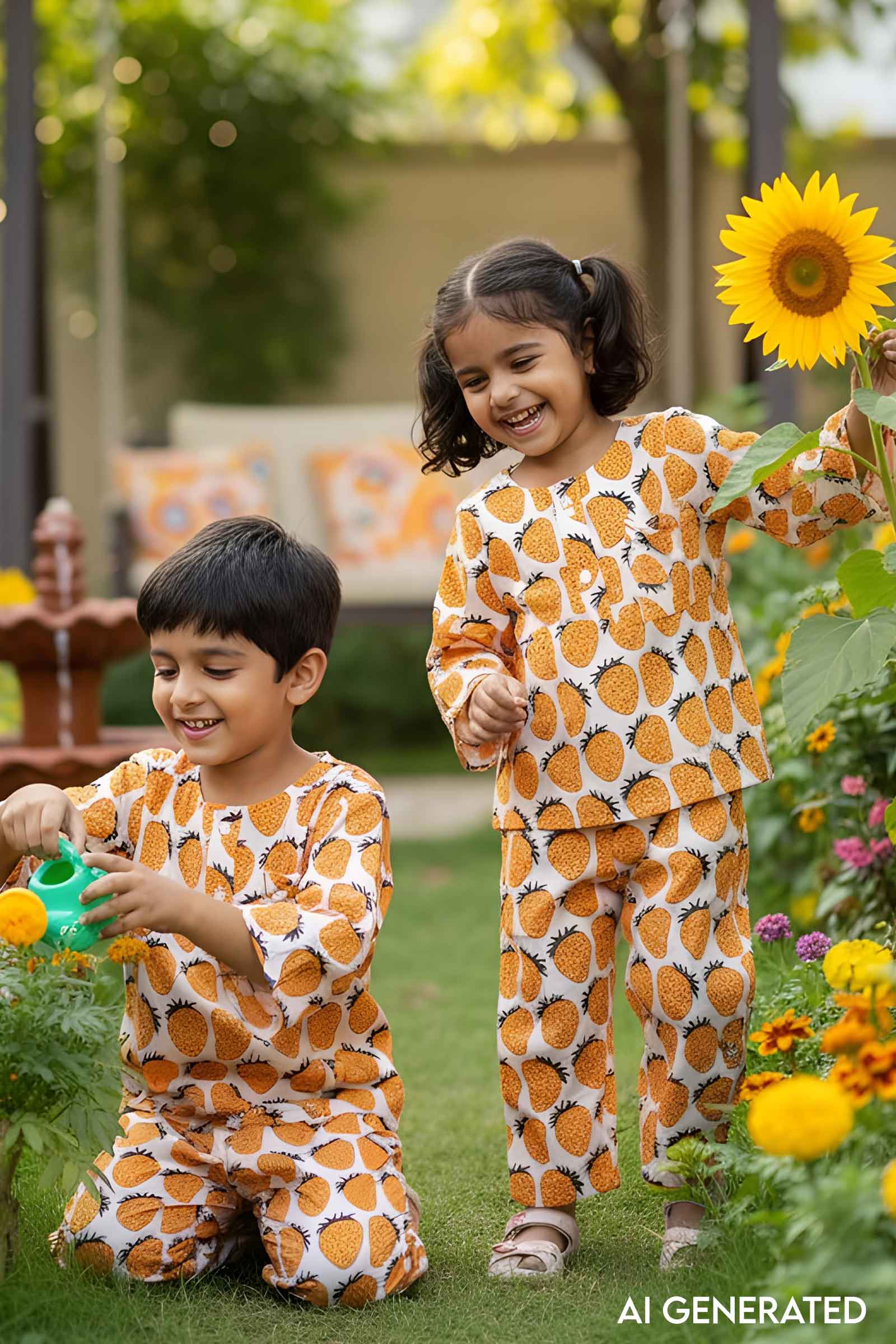 Image for Kusvaa Byw048 Aakav Cotton Kids Lounge Wear Model