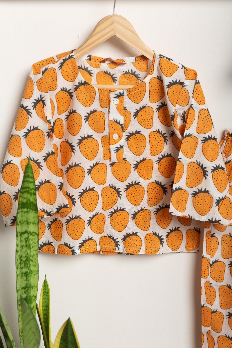 Image for Kusvaa Byw048 Aakav Cotton Kids Lounge Wear Pocket