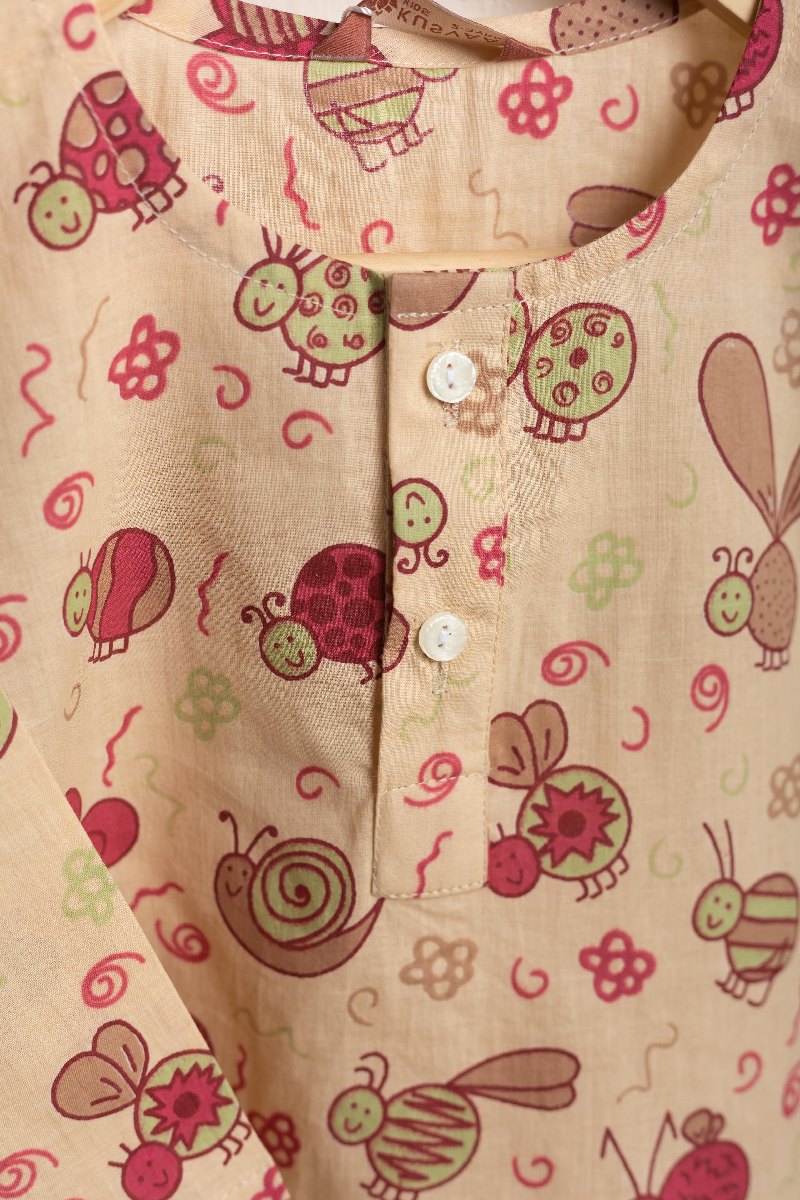 Image for Kusvaa Byw049 Ainesh Cotton Kids Lounge Wear Closeup 2