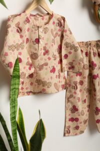 Image for Kusvaa Byw049 Ainesh Cotton Kids Lounge Wear Closeup