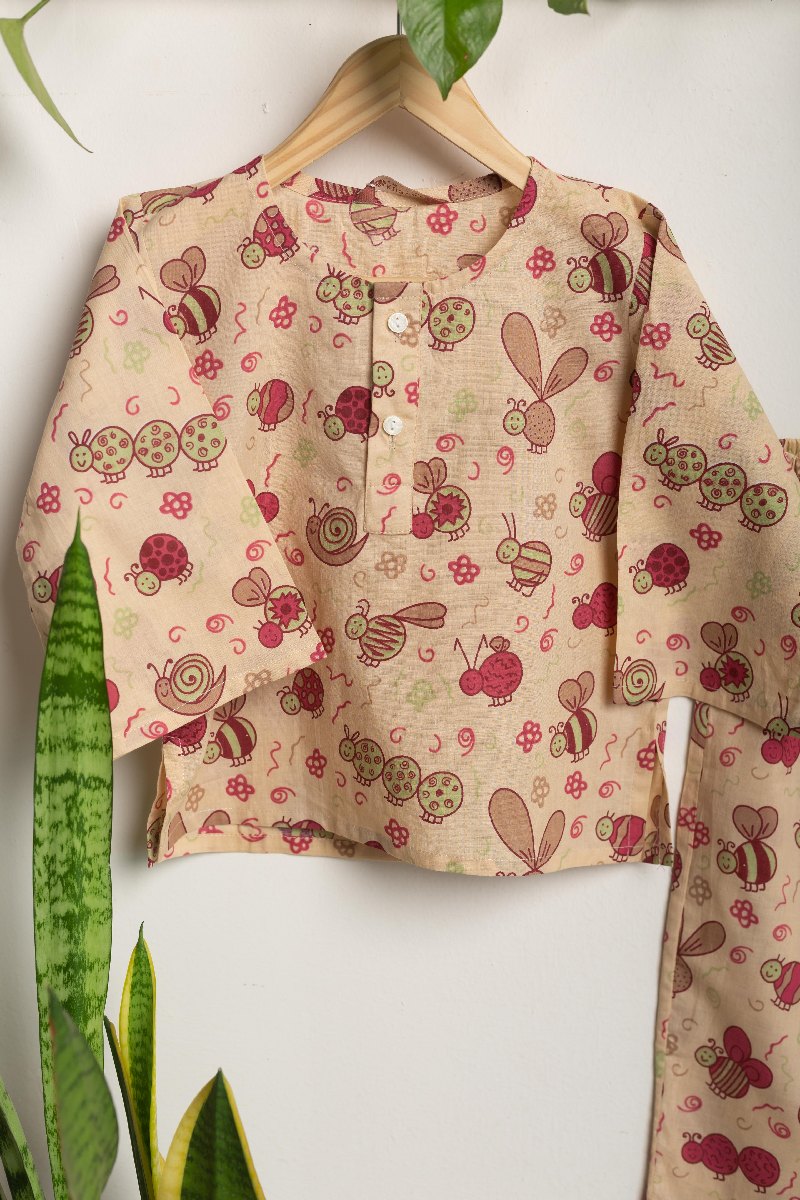 Image for Kusvaa Byw049 Ainesh Cotton Kids Lounge Wear Front