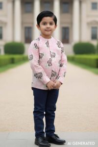 Image for Kusvaa Byw051 Kanishk Cotton Boys Full Sleeves Shrit Model