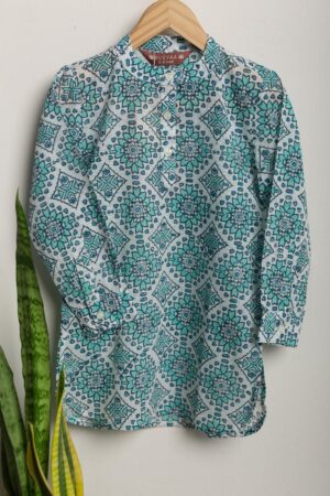 Image for Kusvaa Byw052 Iravan Cotton Boys Full Sleeves Kurta Featured
