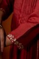 Image for Kusvaa Cood111 Aadvi Chanderi Kurta Pant Set Closeup 2
