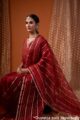 Image for Kusvaa Cood111 Aadvi Chanderi Kurta Pant Set Sitting
