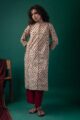 Image for Kusvaa Dr067 Inaya Cotton A Line Dress Closeup 2