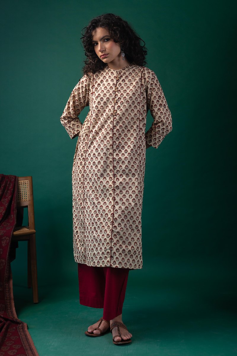 Image for Kusvaa Dr067 Inaya Cotton A Line Dress Closeup 2