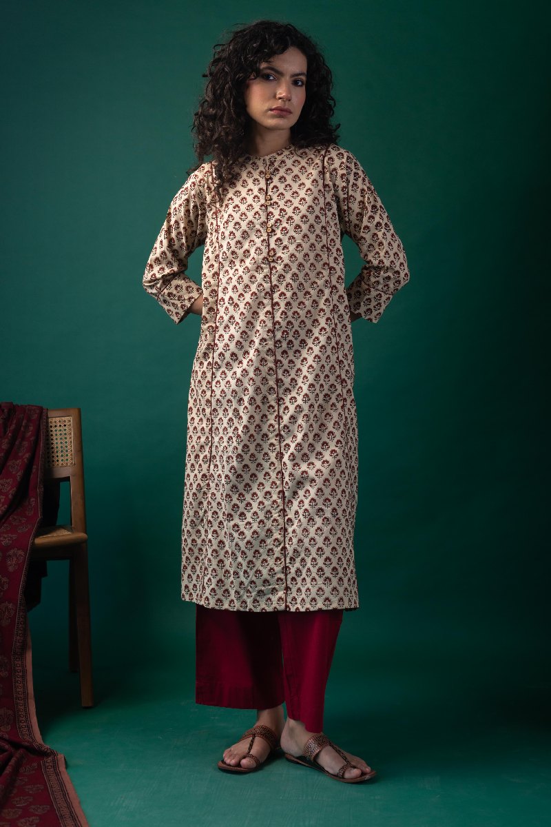 Image for Kusvaa Dr067 Inaya Cotton A Line Dress Front