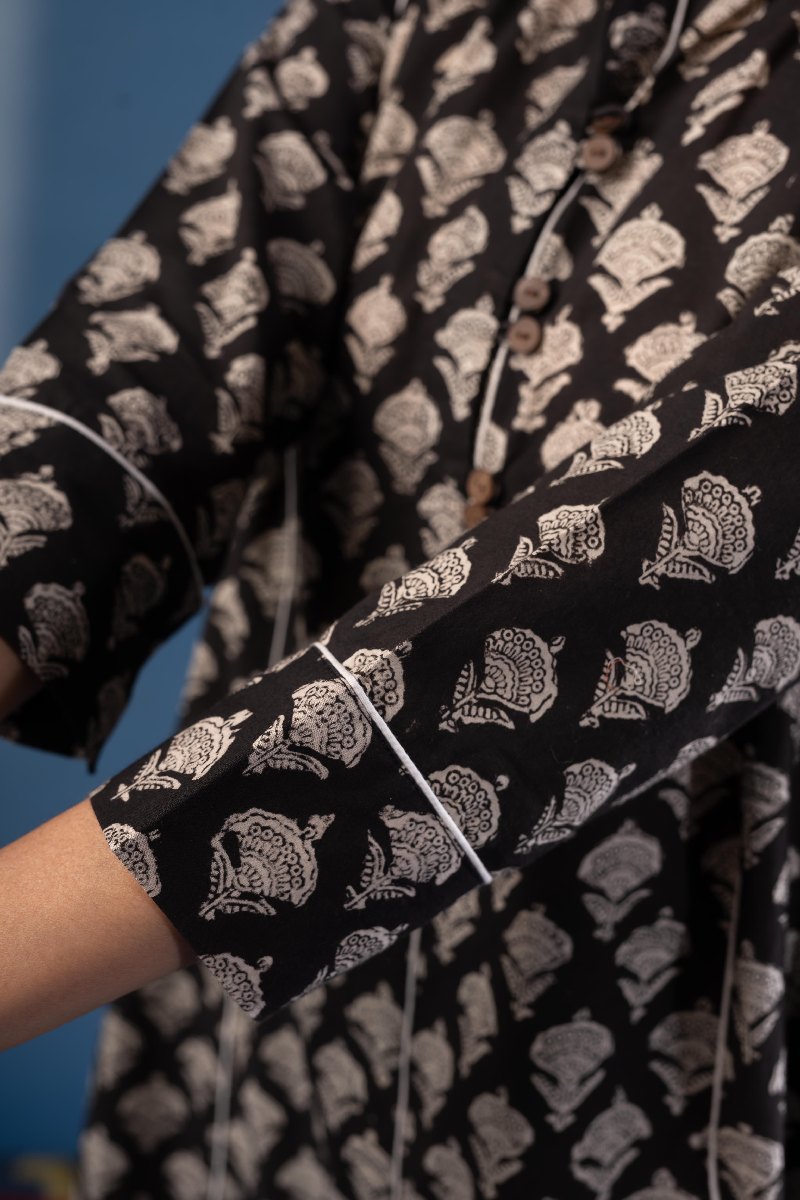 Image for Kusvaa Dr068 Miraya Cotton A Line Dress Closeup 2