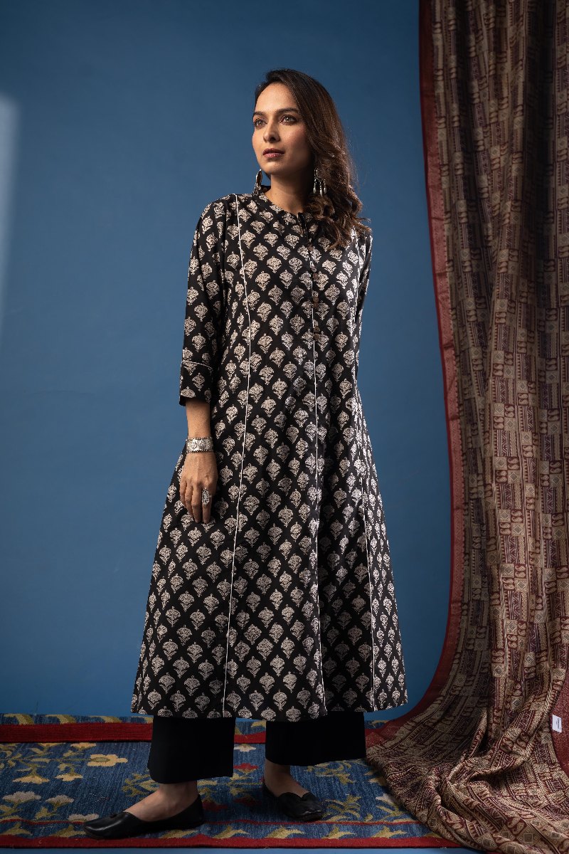Image for Kusvaa Dr068 Miraya Cotton A Line Dress Front