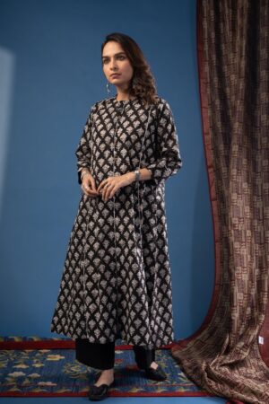 Image for Kusvaa Dr068 Miraya Cotton A Line Dress Sitting