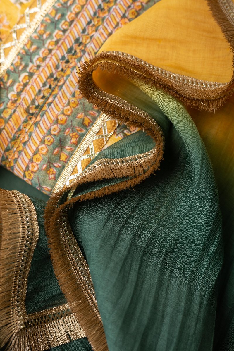 Image for Kusvaa Dup243 Aarin Chanderi Dupatta Side