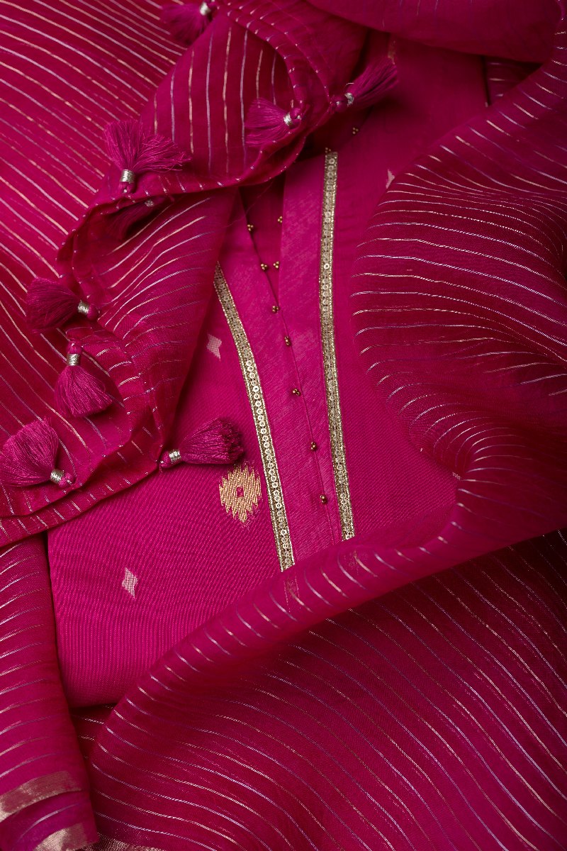 Image for Kusvaa Dup250 Twara Chanderi Dupatta Featured