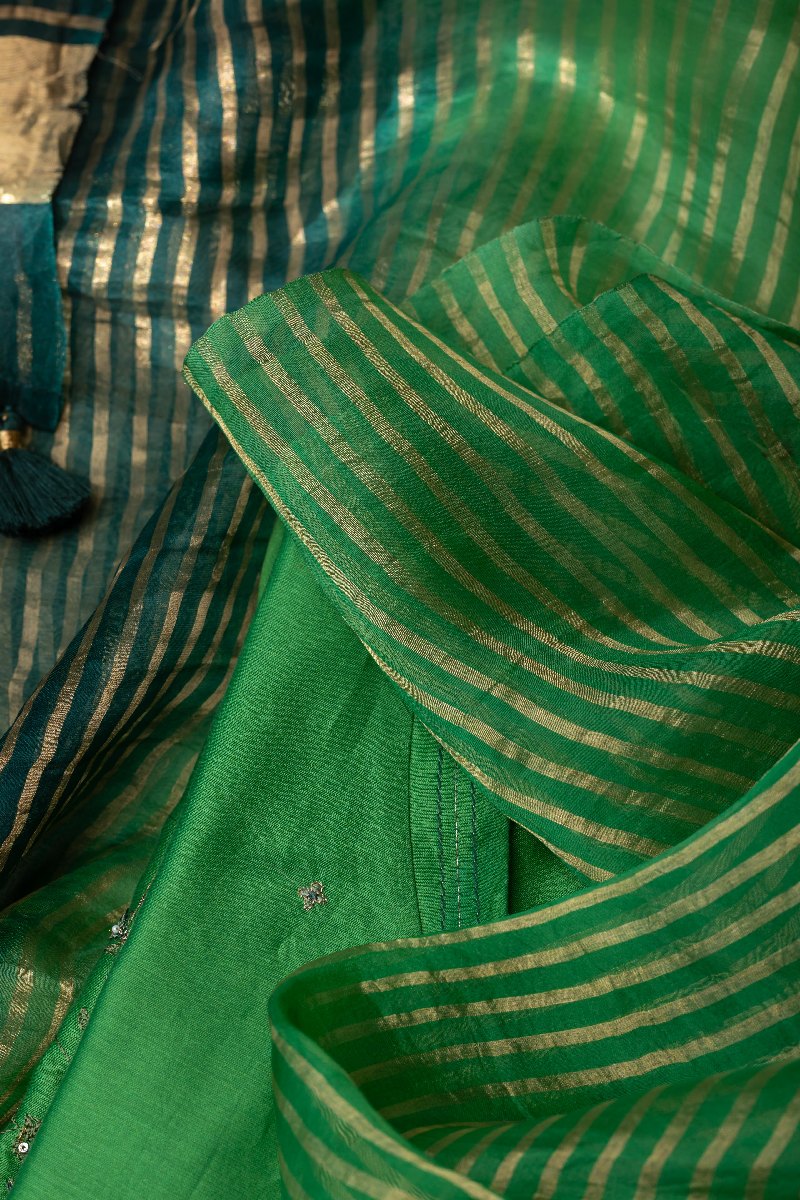 Image for Kusvaa Dup251 Ayanka Chanderi Dupatta Side