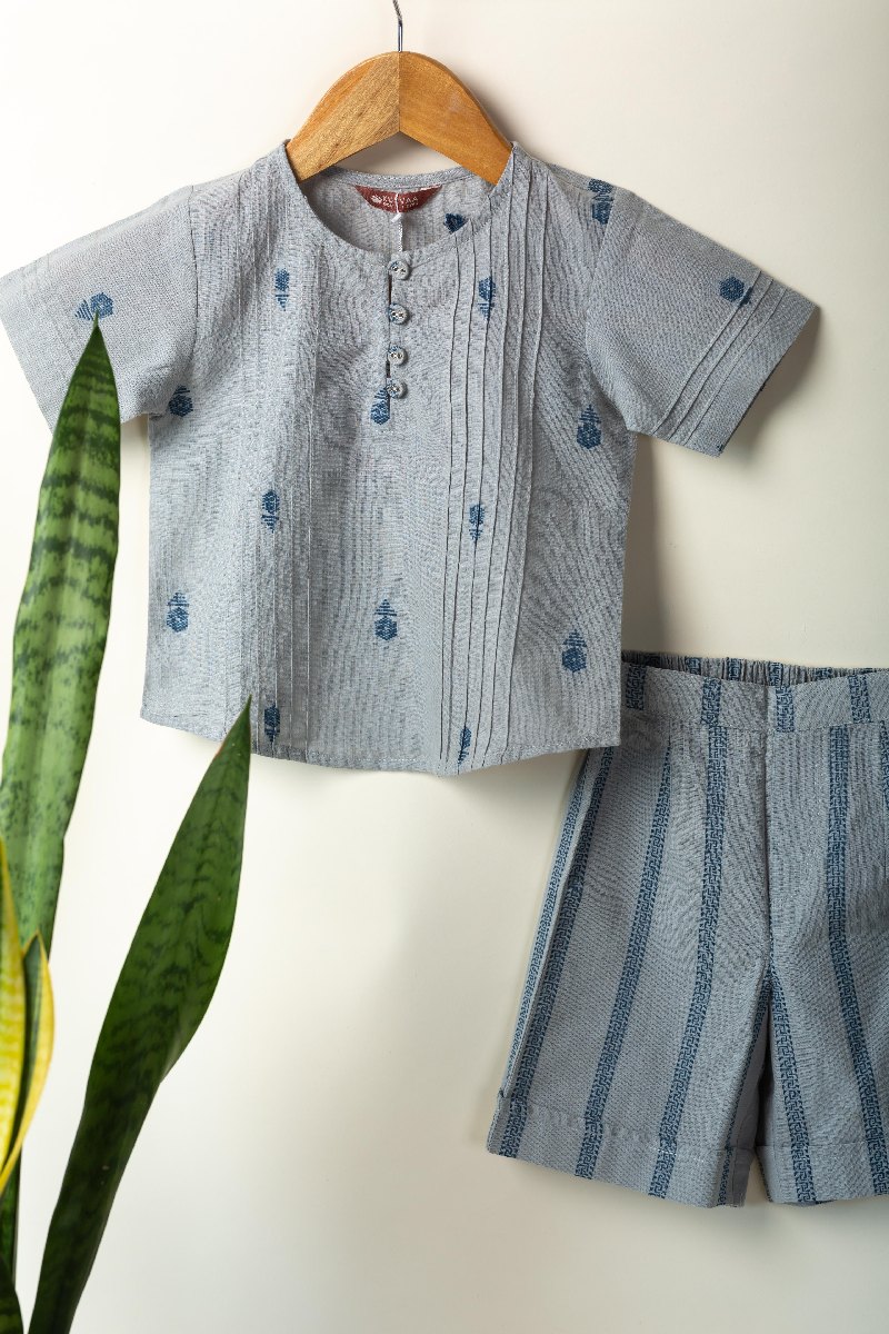 Image for Kusvaa Grw094 Mrinal Cotton Kids Co Ord Set Front