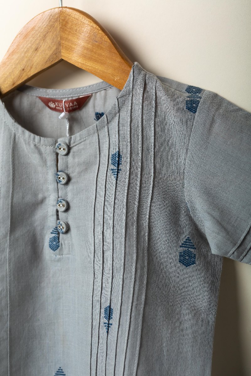 Image for Kusvaa Grw094 Mrinal Cotton Kids Co Ord Set Side