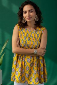 Image for Kusvaa Shk050 Sharvika Cotton Short Kurti Featured New