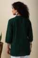 Image for Kusvaa Shk053 Vritika Handloom Cotton Short Kurti Closeup 2