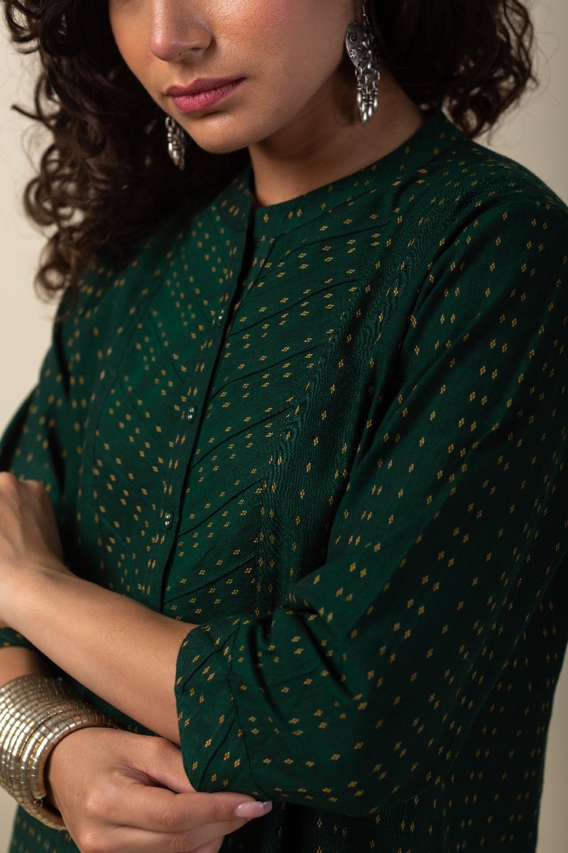 Image for Kusvaa Shk053 Vritika Handloom Cotton Short Kurti Front