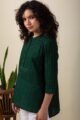 Image for Kusvaa Shk053 Vritika Handloom Cotton Short Kurti Sitting
