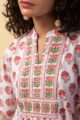 Image for Kusvaa Shkaf003 Akira Handblock Cotton Kaftan Closeup