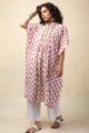 Image for Kusvaa Shkaf003 Akira Handblock Cotton Kaftan Side
